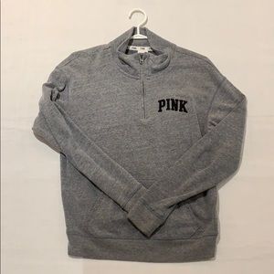PINK Victoria Secret Quarter-Zip Sweater